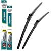 Heyner Set di spazzole tergicristallo ibride per Hyundai Bayon dal 2021 in poi 61 cm e 14 HH2414PT