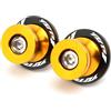 XICHENMU Bobine di Forcellone Moto in Alluminio CNC Per YZF R1 R3 R6 R7 R25 1999-2023, Supporti Per Forcellone, Viti Per Cavalletto, Accessori Moto CNC, Bulloni M6 6MM(YZFR1 yellow)