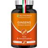Plastimea Ginseng Rosso e Bianco | Integratore 100% Naturale | Con 15% di Ginsenosidi | En