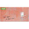 SIGEL Lavagna magnetica in vetro Artverum 91 x 46 cm | GL289, superficie opaca, vetro di sicurezza, 3 magneti al neodimio, corallo