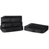 Amazon Essentials, Set di 4 Packing Cube, Accessori da Viaggio, Organizer per Bagagli con Doppia Cerniera, Parte Superiore in Rete, Poliestere, Large, Nero (in Precedenza Amazon Basics)
