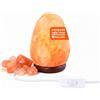 Avilia - Lampada di Sale Rosa dell'Himalaya 100% Naturale 1,5-2 Kg - Base in Legno e Lampadina 15W Inclusa - Purificatore d'Aria a Ioni Negativi - Luce Notturna Rilassante per Camera, Studio e Ufficio