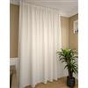 CATTANI TESSUTI Tende con Fettuccia Arricciatenda su misura, Tessuto effetto lino colore lino, Larghezza pannello 280 cm, per Binari da 140/170 cm, Altezza da 180 a 295 cm - 280x265 cm