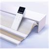 TIPIACE Tende G/N Motorizzate 2 Strati Ricaricabili (White + Light Coffee) | Tende motorizzate, sollevamento silenzioso, telecomando, tessuto impermeabile blackout totale, per casa, regolazione luce.
