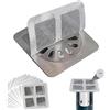 Smavles Filtro di Scarico a Pavimento Usa e Getta,Smavles 100 Pezzi Filtro Raccogli Capelli per Doccia, Protezione per Lo Scarico del Pavimento, Adesivi per Scarico Doccia per Cucina, Vasca, Bagno(10cm) (100)
