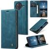 WJXEXRS Cover per cellulare Xiaomi POCO F7 Ultra, Custodia in Pelle Xiaomi POCO F7 Pro Supporto Slot, Portafoglio Antiurto Pieghevole Kickstand Magnetica Porta Carte Flip telefono Case - Blu-verde