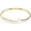 Swarovski Bracciale rigido Mesmera, Taglio misto, Bianco, Finitura oro 18K (Medium, 16.7, Centimetri)