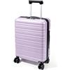 Lekesky Valigia Bagaglio a Mano 55x40x20, Trolley Cabina Rigido 40L TSA | Valigia rigida in ABS antigraffio, Viola, 4 ruote 360° rimovibili, 2,9 kg, conforme Ryanair EasyJet, viaggi brevi e weekend