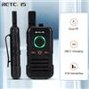 RETEVIS Walkie Talkie Dual PTT Walkie-talkie professionale portatile PMR446 Radio bidirezionale VOX USB C per ristorante dell'hotel