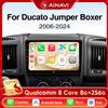 Ainavi Autoradio Per Fiat Ducato Citroen Jumper Peugeot Boxer 2006-2024 Wireless Carplay Android Auto Car Multimedia DSP BT 2Din