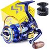 Sougayilang 1000-7000 Series mulinello da Spinning in metallo 12BB 5.2:1/4.9:1 rapporto di trasmissione bobina in alluminio mulinello da Pesca Max Drag 5-18kg Pesca