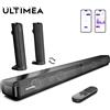 ULTIMEA Barra audio TV ULTIMEA 100 W 2,2 canali, barra audio Bluetooth staccabile 2 in 1 per TV, bassi regolabili, 3 modalità EQ, serie Apollo S40