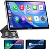 ESSGOO Touch Screen da 9 pollici Radio stereo per auto portatile Wireless Apple Carplay Android Auto USB TF Bluetooth Mirror Link