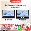 OSSURET Android Autoradio Lettore Multimediale per Citroen C3 C4 Aircorss 2017 -2023 Carplay Android Auto GPS 6115 2DIN Schermo Intelligente