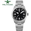 Militado ML08 V2 Orologio al quarzo vintage Movimento militare VH31 Doppio cristallo di zaffiro C3 BGW-9 Orologio luminoso impermeabile da 38 mm