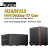 Jonsbo Mini custodia da tavolo JONSBO NV10 N10 ITX (guscio in lega di alluminio da 3,3 mm/noce nera nordamericana/versione ITX/cavo adattatore PCIE4.0)