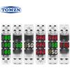 TOMZN Misuratore di Tensione e Amperometro Digitale LED Modulare per Guida DIN 18mm, AC 40-500V 220V 380V, Monofase e Trifase