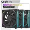 TEUCER Coolcirc 120mm Giunzione wireless modulare 12CM Custodia per PC Ventola di raffreddamento ARGB Specchio infinito per computer 120 240 360 Dispositivo di raffreddamento dell'acqua