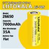 liitokala 1-40 pezzi LiitoKala Lii-70S 26650 7000mah batteria al litio 3.7V 7000mAh 26650 70S batteria ricaricabile adatta per torcia elettrica