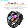 Cubot X3, smartwatch sportivo impermeabile, display AMOLED da 1,73 pollici, chiamate Bluetooth, batteria da 900 mAh, ossigeno nel sangue, fitness tracker