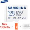 SAMSUNG 100% SAMSUNG Leggi 160 MB/s 64 GB 128 GB 256 GB 512 GB TF (MicroSD) EVO Plus 4K U3 V30 A2 console ad alta velocità tablet Lettore di schede MEMORY