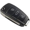 NONE Per Audi Q7 B7 Q3 A3 TT A2 A8 A6 A6L A4 S5 C5 C6 B6 Sostituzione Chiave A Distanza Dell'automobile Borsette 3 Pulsante Pieghevole Chiave Dell'automobile caso