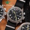 Militado ML1868KF Orologio al quarzo 3 quadrante VK67 Movimento cronografo Orologio vintage in acciaio inossidabile Orologio luminoso impermeabile da 100 m
