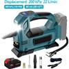 NONE Compressore d'Aria Elettrico Senza Fili con Luce LED per Batteria Makita 18V