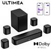 ULTIMEA Aura A60 Barra audio da 7,1 canali con sistema audio surround Dolby Atmos per TV con 4 altoparlanti surround neri per Home Theater