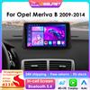 OSSURET Autoradio CarPlay Android Auto per Opel Meriva B 2009 - 2014, Sistema GPS Intelligente, Stereo Multimediale 2Din, Autoradio 360 ° Fotocamera