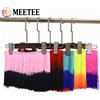 Meetee Passamaneria in pizzo con frange sfumate da 1-5 metri, 20 cm, per cucito, abiti da ballo latino, rifiniture per vestiti, frange per gonne, accessori per nastri