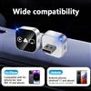 NUOYING Adattatore CarPlay Wireless 4 in 1 Aggiornato 2026 per Apple Mirror Link Android Auto, Connessione WiFi Bluetooth USB Plug & Play Mini CarPlay