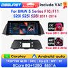 OSSURET Autoradio Android 13 da 10.25 pollici 2din per BMW Serie 5 F10/F11 520i 525i 528i 2013-2016, Lettore Multimediale GPS per Auto, Carplay Wireless, Android Auto, 4G, DSP, BT, Mirror Link, SWC,