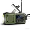 Sayin Radio a manovella DAB+/DAB FM di emergenza con batteria, radio solare con sveglia, attrezzatura di emergenza per la mancanza di corrente
