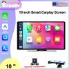 Srnubi 10" Schermo Smart per Auto Portatile Wireless con Carplay, Lettore Multimediale Video, Radio Android Auto per Apple Android Stereo AUX/FM