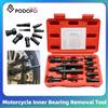 NONE Podofo Set di 10 Estrattori per Cuscinetti Interni, Attrezzo per Rimozione Cuscinetti Moto 8-25mm