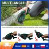 Warmom Tagliaerba e Tagliasiepi Elettrico 2-in-1 con Lama in Acciaio SK5 90 ° Tagliasiepi da Giardino Portatile Leggero 750g con Impugnatura Regolabile 20000RPM Utilizzabile con Una Mano