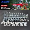 XCMT Kit Completo di Bulloni e Fissaggi in Plastica per Moto Honda CR CRF CRF-R CRF-RX CRF-X 125-450 2003-2025