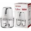 NONE NUOVO Mini Tritatutto Elettrico 30W Ricaricabile USB C 250ml Frullatore per Aglio e Verdure Lama in Acciaio Inox per Cucina