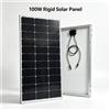 JINGYANGPV Pannello Solare Monocristallino Rigido 100W 18V 200W (2 pezzi da 100W) Modulo Solare PV Impermeabile con Efficienza di Conversione del 25% per Camper, Balcone, Tetto, Yacht, Barca, Casa, Sistema di