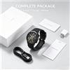 NONE Smartwatch robusto da uomo Active Pro con display AMOLED, chiamate Bluetooth, monitoraggio del fitness, frequenza cardiaca, monitoraggio del sonno, 123 modalità sportive, batteria a lunga durata,
