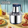 NONE Robot da Cucina Elettrico da 5L, 5 Velocità Regolabili, Blu, Spina EU, Tritacarne Multifunzione in Acciaio Inox, Frullatore a 6 Lame per Tritare Carne e Verdure, Impastare, Include Accessori per