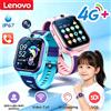 Lenovo 2026 Nuovo Smartwatch GPS 5G per Bambini con Chiamata SOS, Scheda SIM, Localizzazione, Fotocamera, Impermeabile, Regalo per Ragazzi e Ragazze