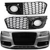 Areyourshop Per Audi A4 B8 RS4 2009 2010 2011 2012 fendinebbia a rete a nido d'ape sfiato aperto coperchio aspirazione griglia A4 8KD807682 8KD807681 parti griglia
