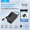 OYATEC OY-195 36W 12V 3A Adattatore di Alimentazione per Laptop, Connettore DC Angolato 3.5*1.35mm, Alimentatore per Notebook, Compatibile con PC Portatili Mediacom, Fascetta per Cavi Integrata,