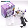 NONE Macchina da Cucire Portatile 202Mini per Uso Domestico con Luce, Taglierina e Pedale, Macchina da Cucire con Luce Notturna