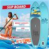 NONE Funwater Tavola da paddle gonfiabile portatile 335 x 84 x 15 cm, set SUP per adulti e giovani con pagaia regolabile, pinne, guinzaglio di sicurezza, pompa manuale ad alta pressione