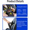 Oubeauou Seggiolino sicuro ISOFIX 0-12 anni 360 ° Seggiolino Auto Girevole per Bambini 0-12 Anni, Sicuro per Neonati e Bambini
