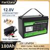 VariCore Batteria VariCore 12V 180Ah LiFePO4 2304Wh con Caricabatterie Intelligente da 10A, Kit Completo per Camper, Energia Solare, Nautica, Off-Grid, Motore da Pesca