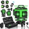 NONE Livella Laser 4D a 16 Linee, Autolivellante, 360° Orizzontale e Verticale, Super Potente, Raggio Verde